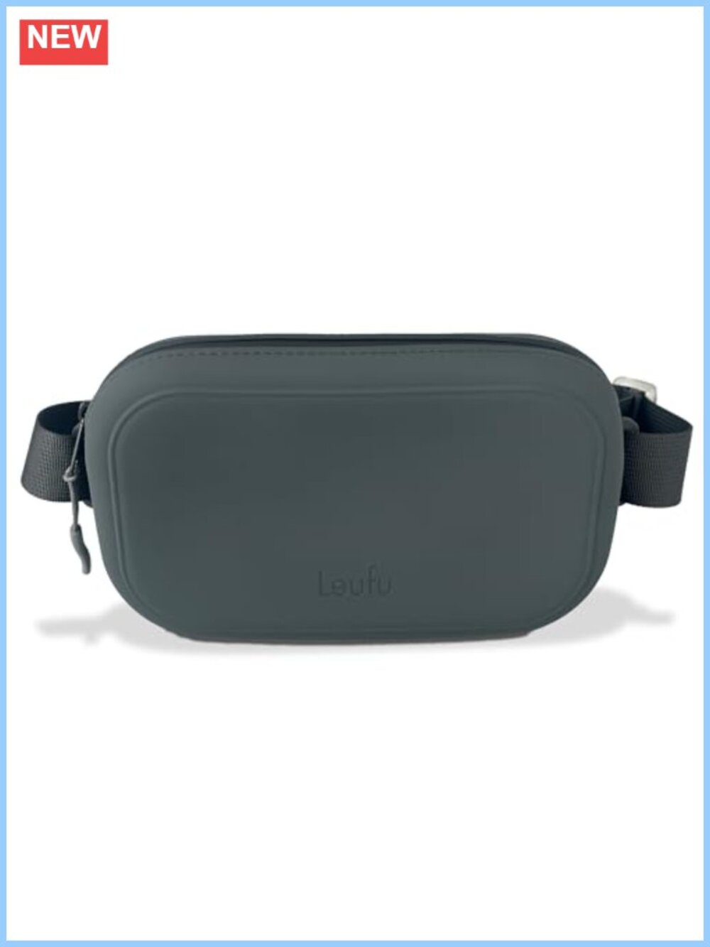 Silicone Crossbody Bag Unisex Adjustable Sling Belt Bag Water-Resistant Soft